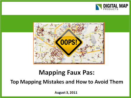 Mapping Faux Pas Webinar Recording