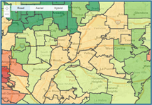 Add zip code boundaries to your mapping application and create thematic maps